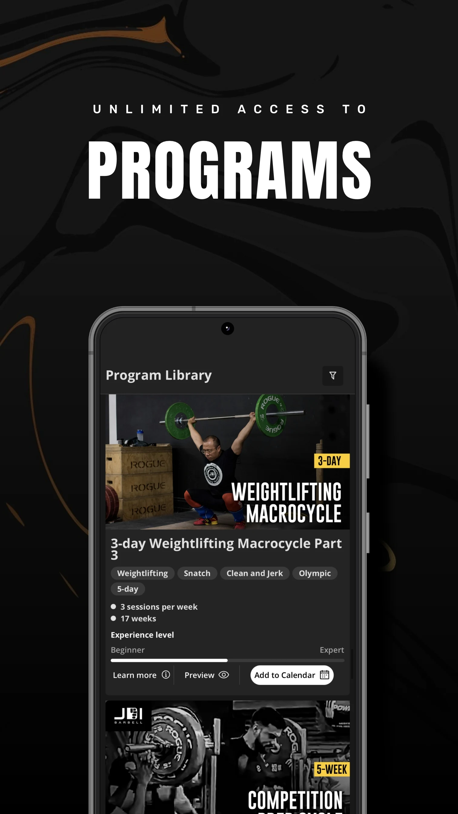 JDI Barbell's App screenshot
